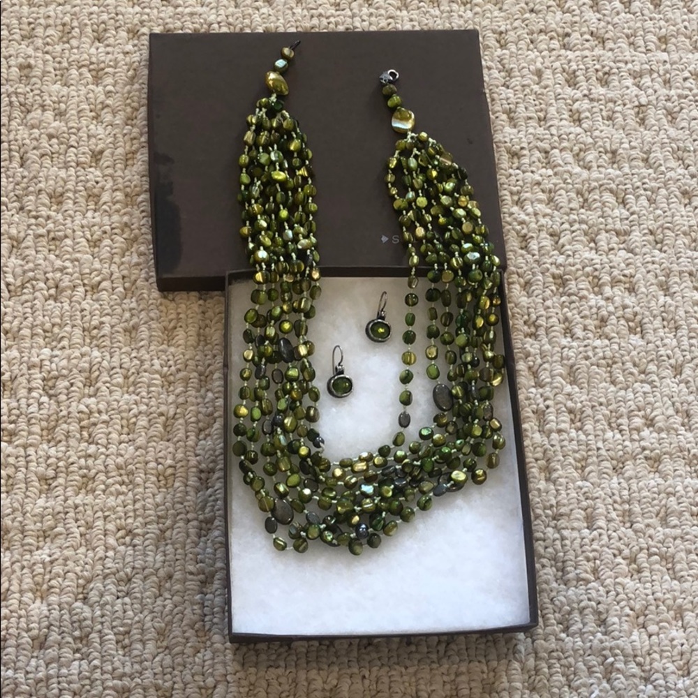 Silpada necklace and earrings